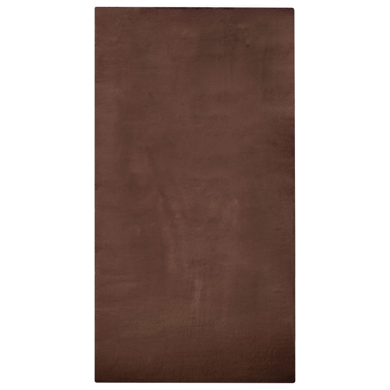 Dywan sztuczne futro królika 80 x 150 cm brązowy MIRPUR