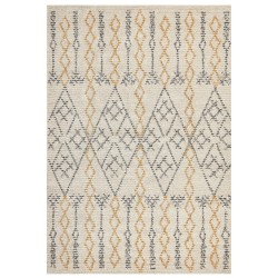 Dywan bawełniany 160 x 230 cm beżowo-żółty KADAPA Dywan bawełniany 160 x 230 cm beżowo-żółty KADAPA