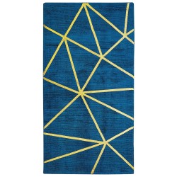 Dywan z wiskozy 80 x 150 cm niebieski HAVZA Dywan z wiskozy 80 x 150 cm niebieski HAVZA