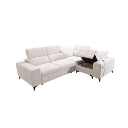Ballagio II corner sofa with a sleeping function in Plecionka fabric, Spring 1104