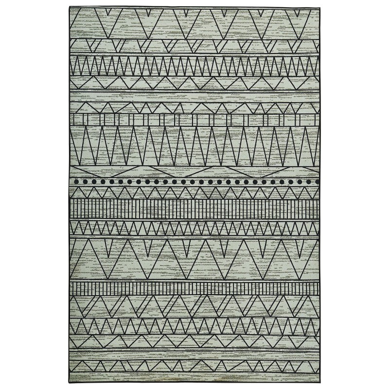 Dywan 160 x 230 cm czarno-szary KEBAN Dywan 160 x 230 cm czarno-szary KEBAN