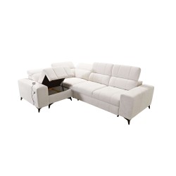 Ecksofa Ballagio II mit Schlaffunktion im Stoff Plecionka, Spring 1116