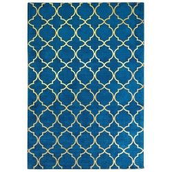 Dywan z wiskozy 160 x 230 cm niebieski YELKI Dywan z wiskozy 160 x 230 cm niebieski YELKI