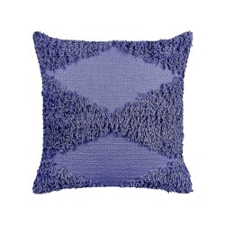 Poduszka dekoracyjna bawełniana tuftowana 45 x 45 cm fioletowa RHOEO Poduszka dekoracyjna bawełniana tuftowana 45 x 45 cm fioletowa RHOEO