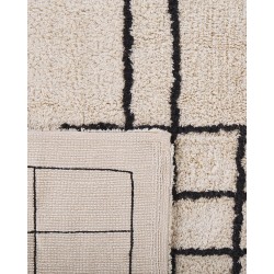 Dywan bawełniany 80 x 150 cm beżowy TURHAL Dywan bawełniany 80 x 150 cm beżowy TURHAL