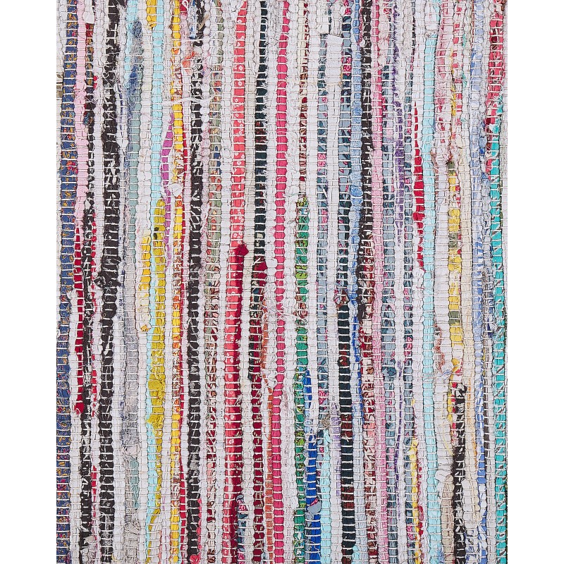 Dywan bawełniany 160 x 230 cm wielokolorowy MERSIN Dywan bawełniany 160 x 230 cm wielokolorowy MERSIN