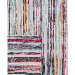 Dywan bawełniany 160 x 230 cm wielokolorowy MERSIN Dywan bawełniany 160 x 230 cm wielokolorowy MERSIN