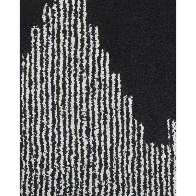 Dywan bawełniany 160 x 230 cm czarno-biały BATHINDA Dywan bawełniany 160 x 230 cm czarno-biały BATHINDA