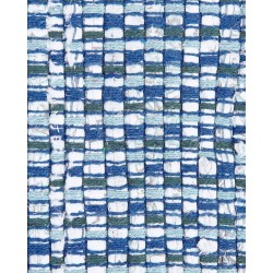 Dywan bawełniany 80 x 150 cm niebieski BESNI Dywan bawełniany 80 x 150 cm niebieski BESNI