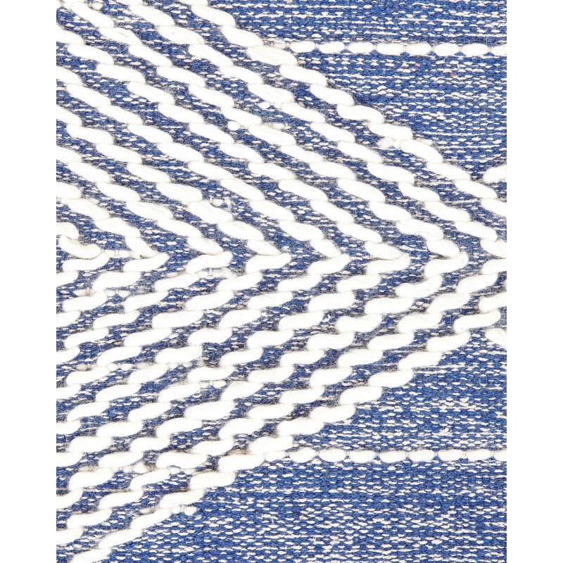 Dywan wełniany 200 x 200 cm beżowo-niebieski DATCA Dywan wełniany 200 x 200 cm beżowo-niebieski DATCA