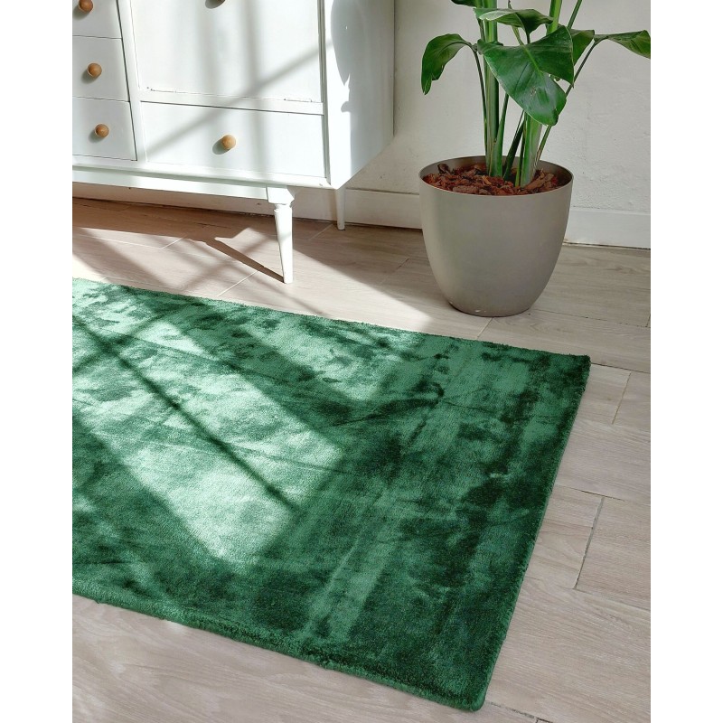 Dywan z wiskozy 80 x 150 cm zielony GESI II Dywan z wiskozy 80 x 150 cm zielony GESI II