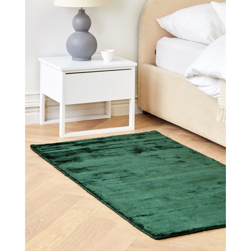 Dywan z wiskozy 80 x 150 cm zielony GESI II Dywan z wiskozy 80 x 150 cm zielony GESI II