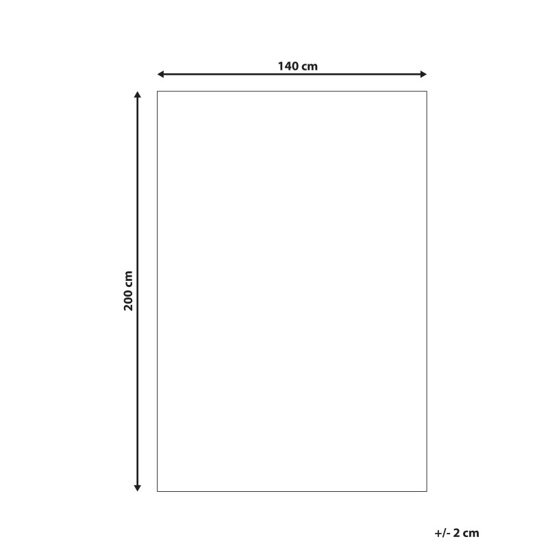 Dywan 140 x 200 cm niebiesko-szary BOZAT Dywan 140 x 200 cm niebiesko-szary BOZAT