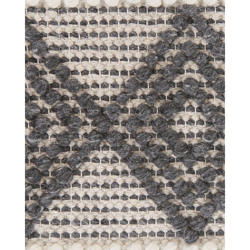 Dywan wełniany 200 x 200 cm beżowo-szary DAVUTLAR Dywan wełniany 200 x 200 cm beżowo-szary DAVUTLAR