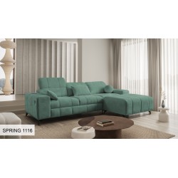 Das Ecksofa Ballagio I mit Schlaffunktion aus dem Stoff Plecionka, Spring 1116 - Schönheit und Funktionalität in einem!