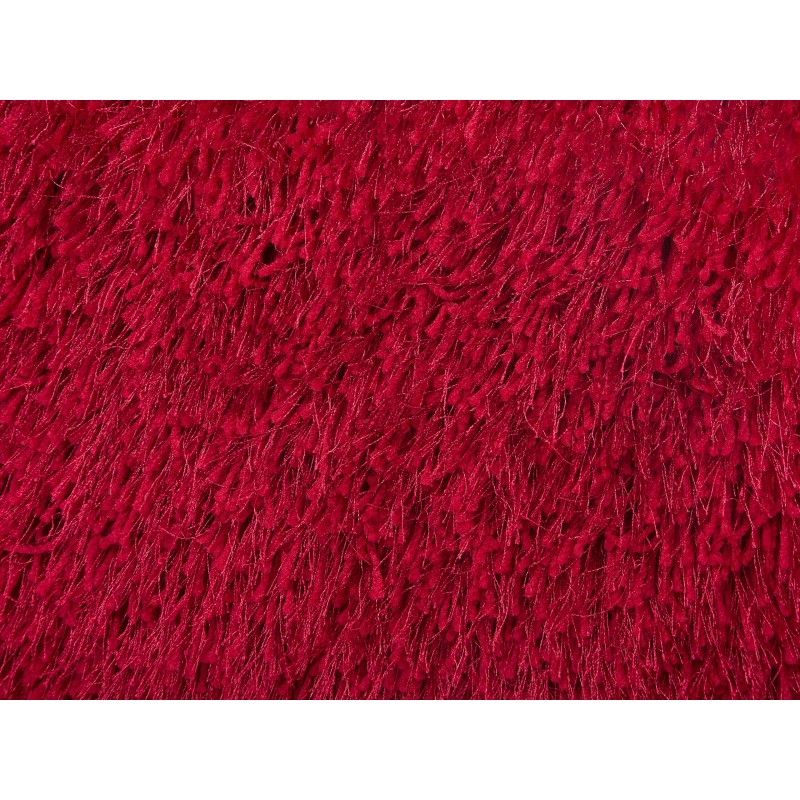 Zestaw 2 poduszek dekoracyjnych CIDE 45 x 45 cm Bordowy Jednolity Zestaw 2 poduszek dekoracyjnych CIDE 45 x 45 cm Bordowy Jednolity