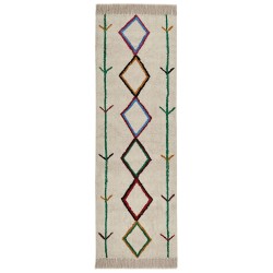 Dywan bawełniany 80 x 230 cm beżowy CETMI Dywan bawełniany 80 x 230 cm beżowy CETMI