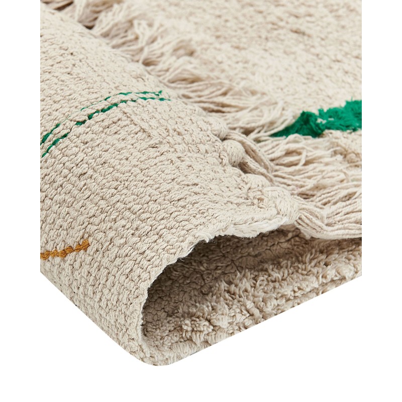 Dywan bawełniany 80 x 230 cm beżowy CETMI Dywan bawełniany 80 x 230 cm beżowy CETMI