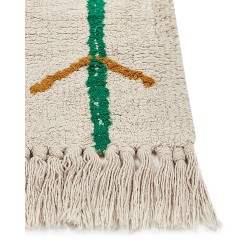 Dywan bawełniany 80 x 230 cm beżowy CETMI Dywan bawełniany 80 x 230 cm beżowy CETMI