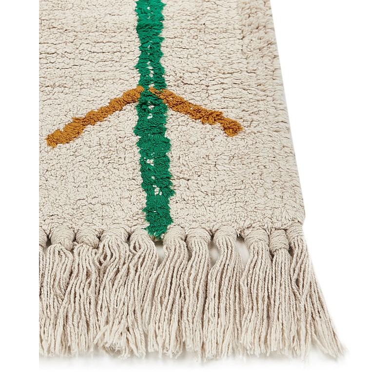Dywan bawełniany 80 x 230 cm beżowy CETMI Dywan bawełniany 80 x 230 cm beżowy CETMI