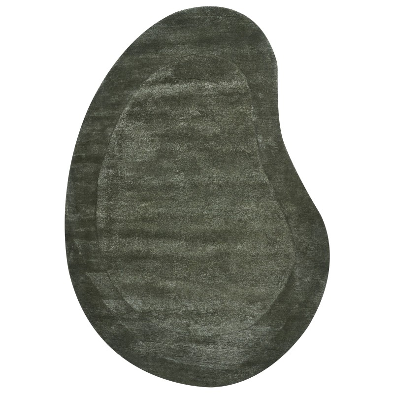 Dywan z wiskozy 160 x 230 cm zielony MASSO Dywan z wiskozy 160 x 230 cm zielony MASSO