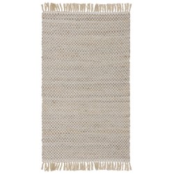 Dywan z juty 80 x 150 cm beżowy ZERDALI Dywan z juty 80 x 150 cm beżowy ZERDALI