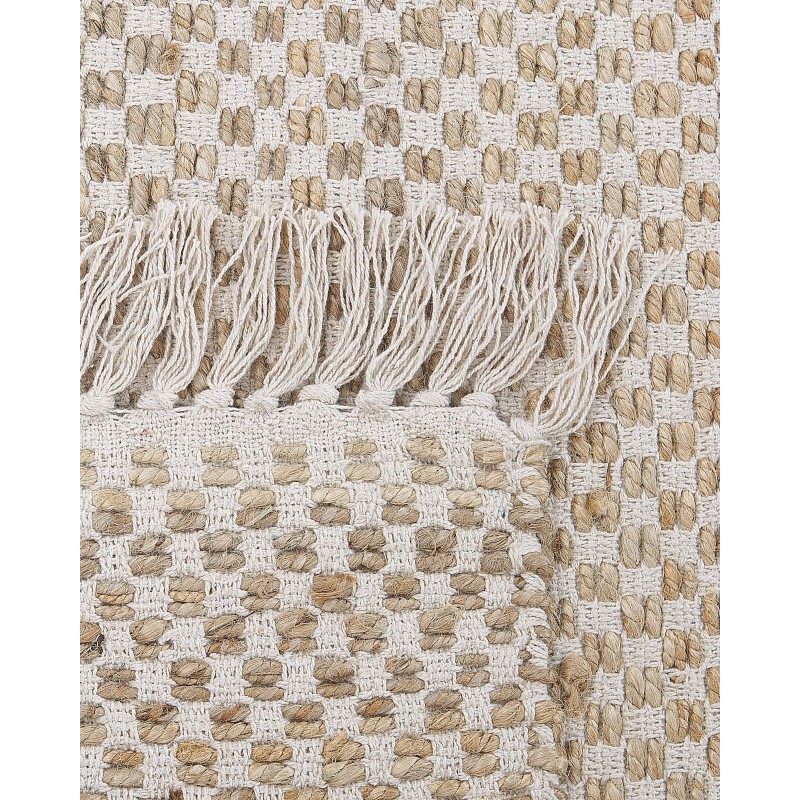 Dywan z juty 80 x 150 cm beżowy ZERDALI Dywan z juty 80 x 150 cm beżowy ZERDALI