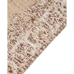 Dywan bawełniany 80 x 300 cm beżowo-brązowy ALMUS Dywan bawełniany 80 x 300 cm beżowo-brązowy ALMUS