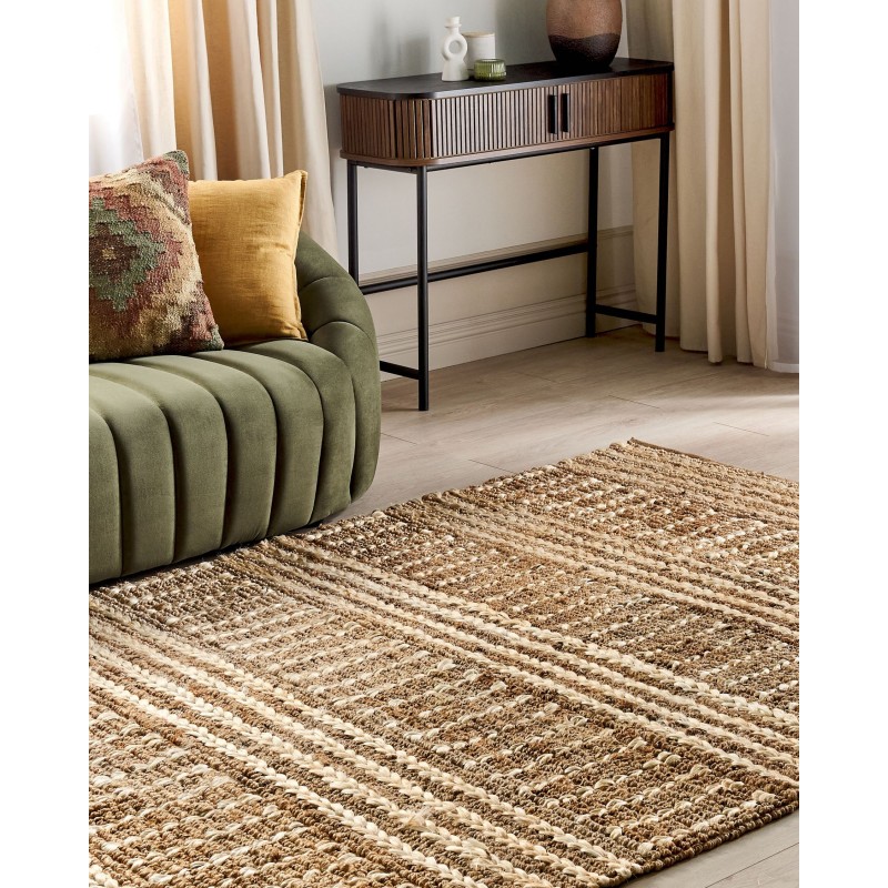Dywan z juty 160 x 230 cm beżowy KAMBERLI Dywan z juty 160 x 230 cm beżowy KAMBERLI