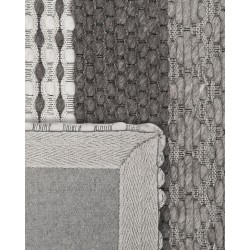 Dywan wełniany 140 x 200 cm szary AKKAYA Dywan wełniany 140 x 200 cm szary AKKAYA