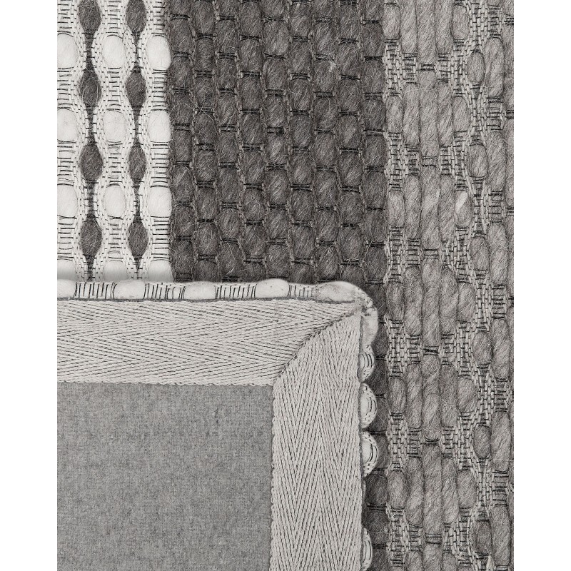 Dywan wełniany 140 x 200 cm szary AKKAYA Dywan wełniany 140 x 200 cm szary AKKAYA