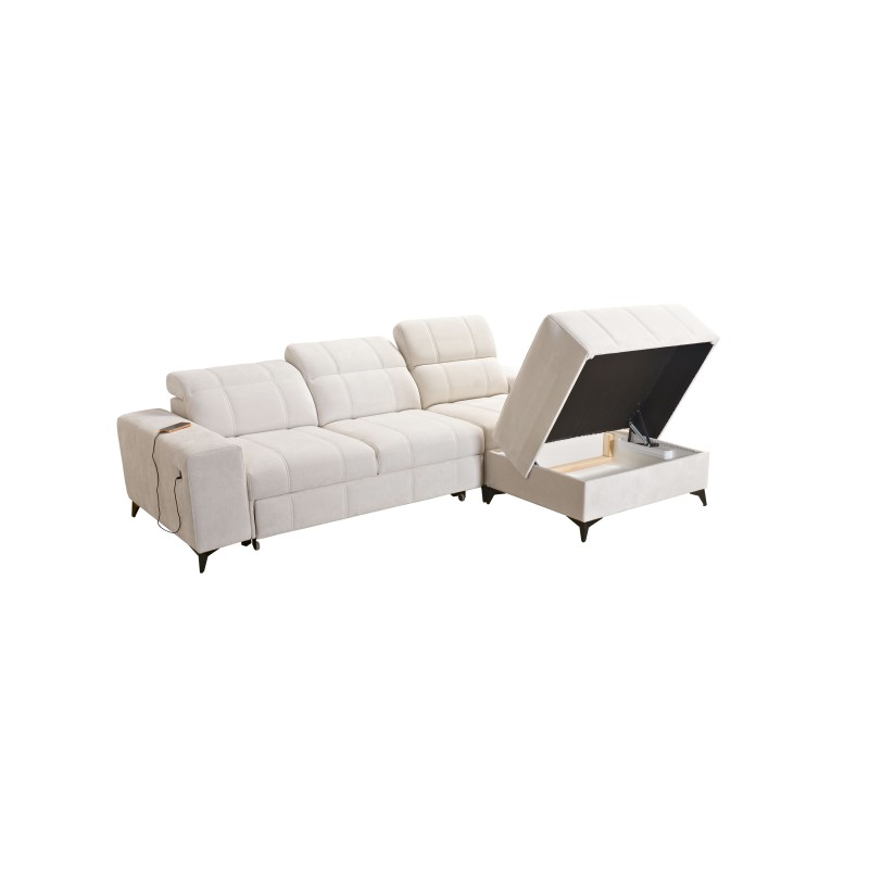 The Ballagio I corner sofa with a sleeping function in Plecionka fabric, Spring 1112 - beauty and functionality in one! The Ballagio I corner sofa with a sleeping function in Plecionka fabric, Spring 1112 - beauty and functionality in one!