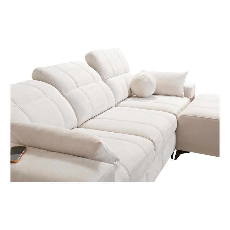 Ballagio I corner sofa bed with sleeping function in Plecionka fabric, Spring 1104 - beauty and functionality in one! Ballagio I corner sofa bed with sleeping function in Plecionka fabric, Spring 1104 - beauty and functionality in one!
