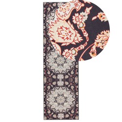 Dywan 60 x 200 cm czarno-beżowy ARITAS Dywan 60 x 200 cm czarno-beżowy ARITAS