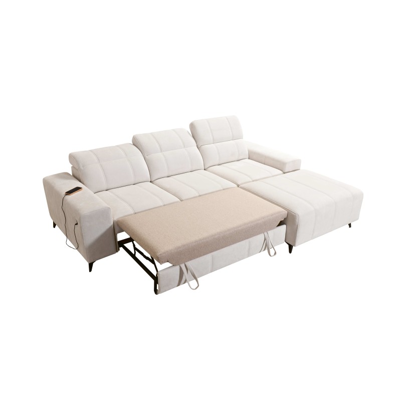 Ballagio I corner sofa bed with sleeping function in Plecionka fabric, Spring 1104 - beauty and functionality in one! Ballagio I corner sofa bed with sleeping function in Plecionka fabric, Spring 1104 - beauty and functionality in one!