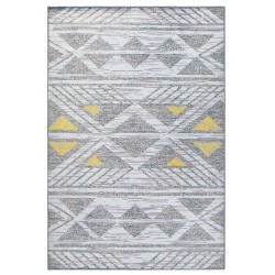 Dywan 160 x 230 cm szaro-żółty KARGI Dywan 160 x 230 cm szaro-żółty KARGI