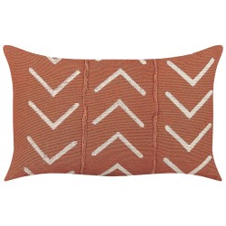 Poduszka dekoracyjna ALBIUM Bawełna 55 x 35 cm Pomarańczowy Wzór geometryczny Poduszka dekoracyjna ALBIUM Bawełna 55 x 35 cm Pomarańczowy Wzór geometryczny