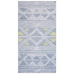 Dywan 80 x 150 cm szaro-żółty KARGI Dywan 80 x 150 cm szaro-żółty KARGI