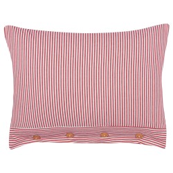 Poduszka dekoracyjna AALITA Bawełna 40 x 60 cm Czerwony W paski Poduszka dekoracyjna AALITA Bawełna 40 x 60 cm Czerwony W paski