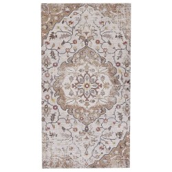 Dywan 80 x 150 cm beżowo-brązowy KATTAKKADA Dywan 80 x 150 cm beżowo-brązowy KATTAKKADA