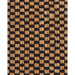 Dywan z juty 80 x 150 cm czarno-beżowy GERCE Dywan z juty 80 x 150 cm czarno-beżowy GERCE