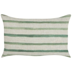 Poduszka dekoracyjna KAFRA 30 x 50 cm Zielony W paski Poduszka dekoracyjna KAFRA 30 x 50 cm Zielony W paski