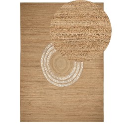 Dywan z juty 160 x 230 cm beżowy BOGAZOREN Dywan z juty 160 x 230 cm beżowy BOGAZOREN