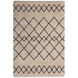 Dywan 160 x 230 cm beżowo-czarny HAVSA Dywan 160 x 230 cm beżowo-czarny HAVSA