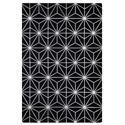Dywan z wiskozy 160 x 230 cm czarny SIBEL Dywan z wiskozy 160 x 230 cm czarny SIBEL