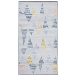 Dywan 80 x 150 cm szaro-żółty YAYLA Dywan 80 x 150 cm szaro-żółty YAYLA