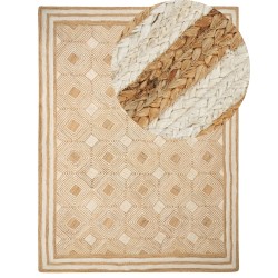 Dywan z juty 300 x 400 cm beżowy MENGEN Dywan z juty 300 x 400 cm beżowy MENGEN