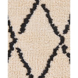 Dywan 80 x 150 cm beżowo-czarny MIDYAT Dywan 80 x 150 cm beżowo-czarny MIDYAT