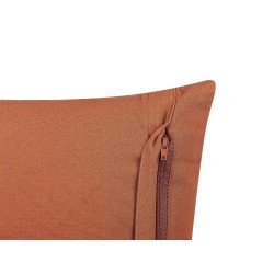Zestaw 2 poduszek dekoracyjnych ORLAYA Bawełna 55 x 35 cm Pomarańczowy Wzór geometryczny Zestaw 2 poduszek dekoracyjnych ORLAYA Bawełna 55 x 35 cm Pomarańczowy Wzór geometryczny