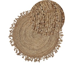 Dywan okrągły z juty ⌀ 120 cm beżowy ZONGULDAK Dywan okrągły z juty ⌀ 120 cm beżowy ZONGULDAK